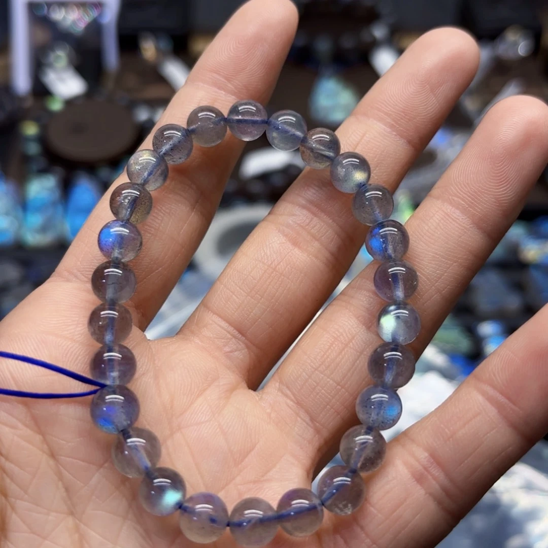 长石手链未镶嵌小*帽6.8左右