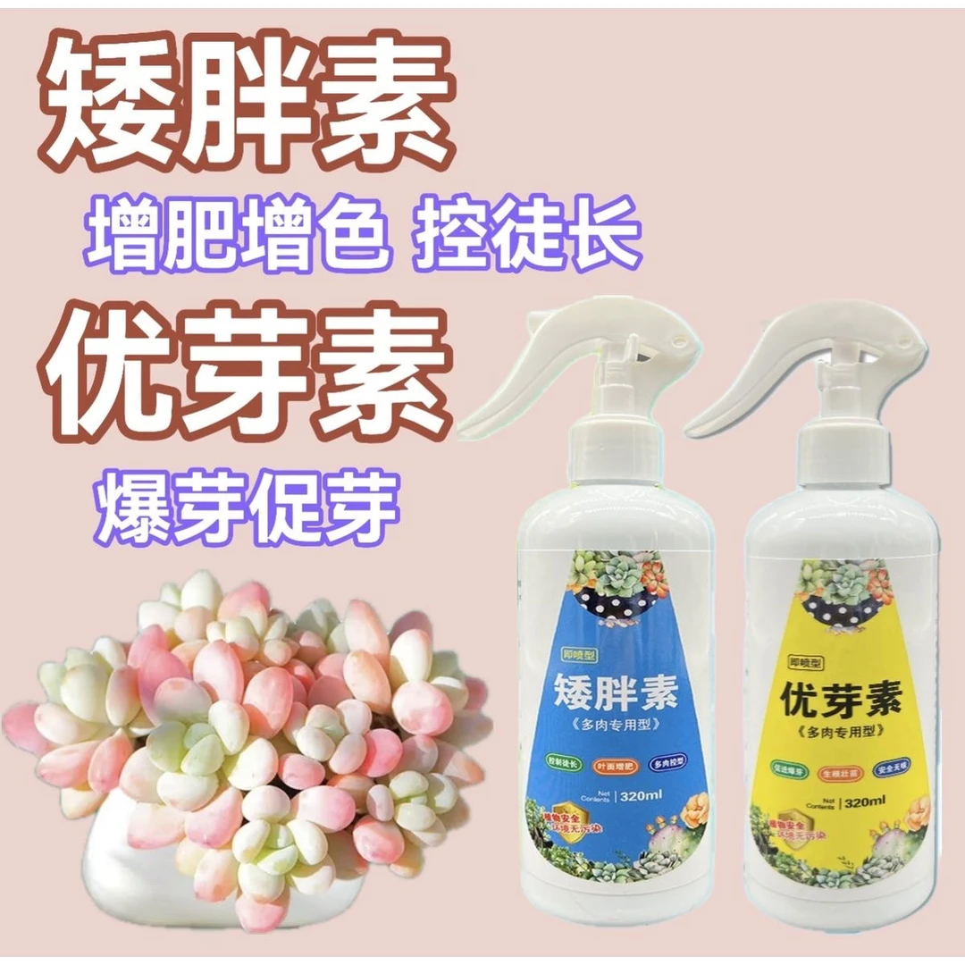 矮胖素优芽素多肉专用爆芽素控徒长营养液促侧芽多肉植物激活植株