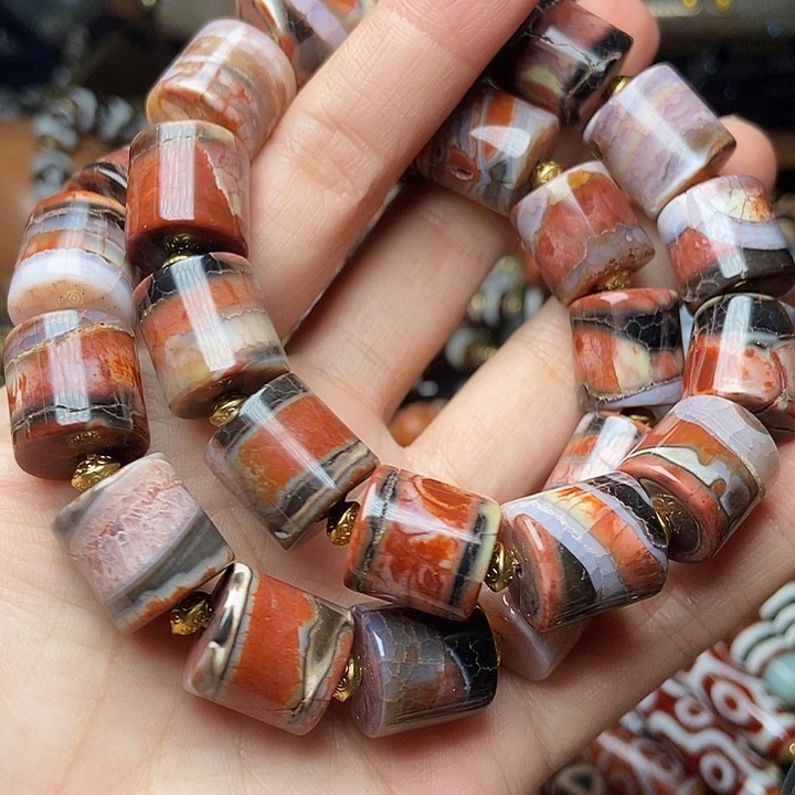 玛瑙/玉髓未镶嵌手链发一条