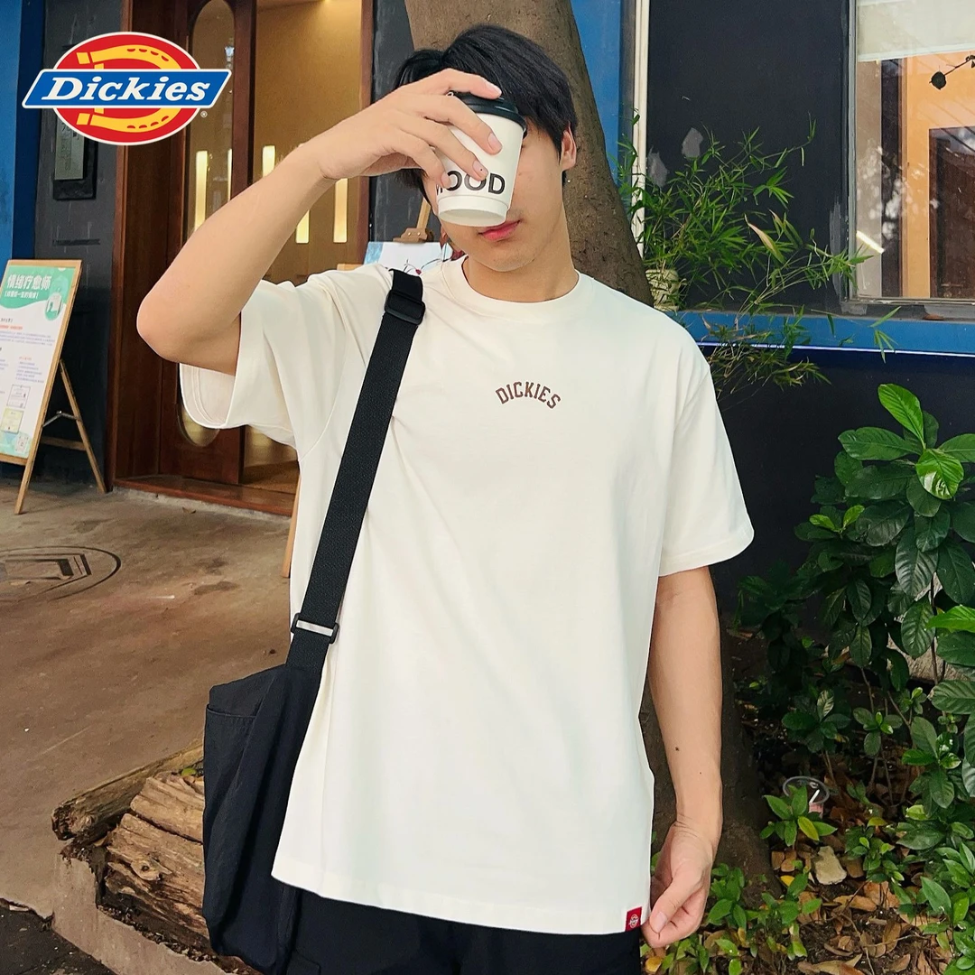 Dickies25春夏新品前胸字母印花背后图案印花宽松T恤情侣DK0A88L7