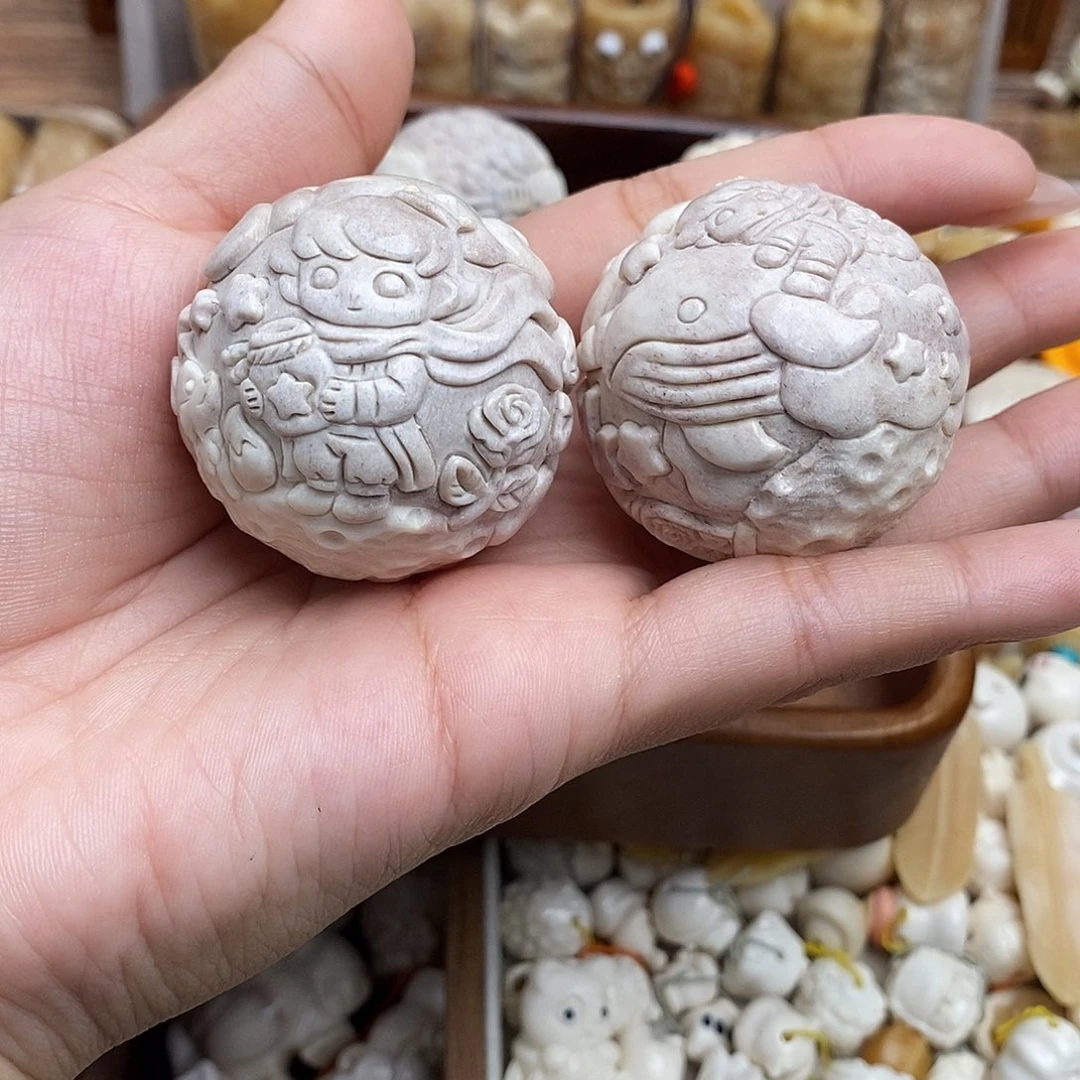 鹿骨把件c10小王子手球40尺寸