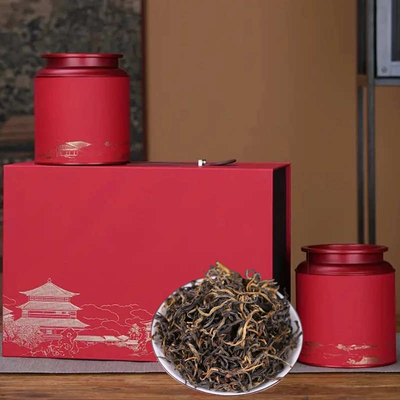 礼盒装【一级晒红-滇红】云南红茶蜜花香 耐泡度高 纯手工日晒