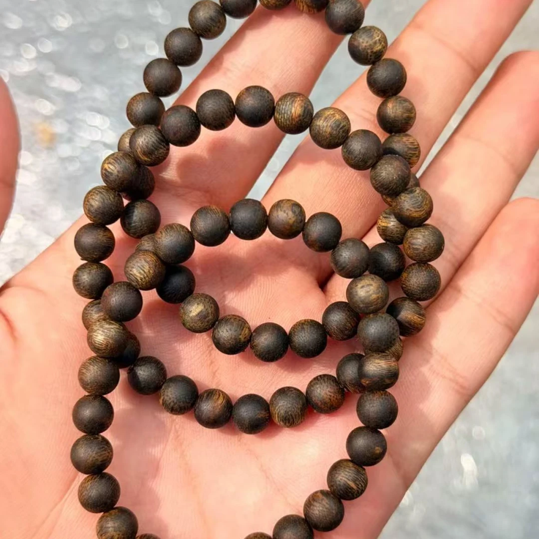 沉香0.8九分沉越南芽庄单圈手串 多样性发货发一条JJ