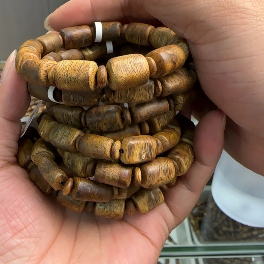 沉香手串多样性发1条白棋板头高货6克