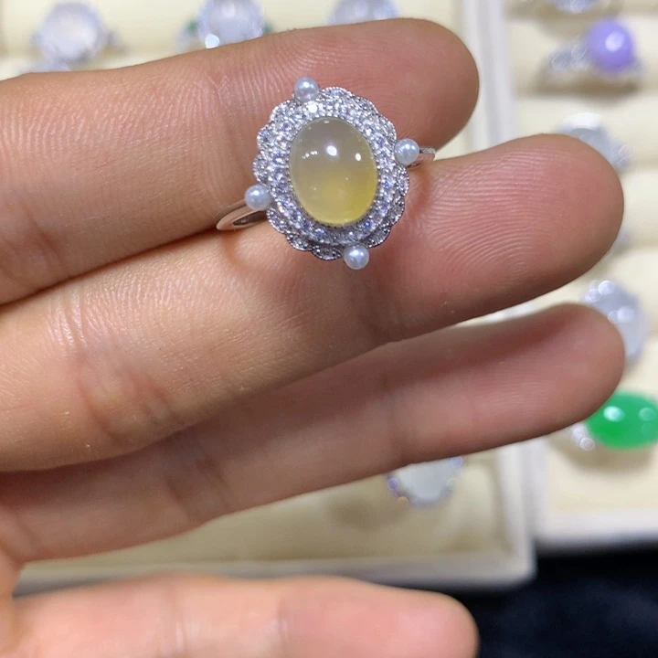 未镶嵌戒指翡翠翡翠戒指