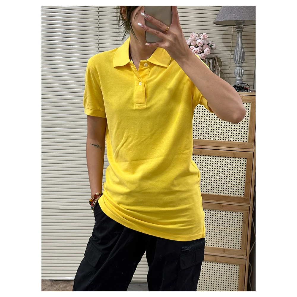 ML9654 夏季新款宽松纯色翻领短袖T恤男士POLO衫