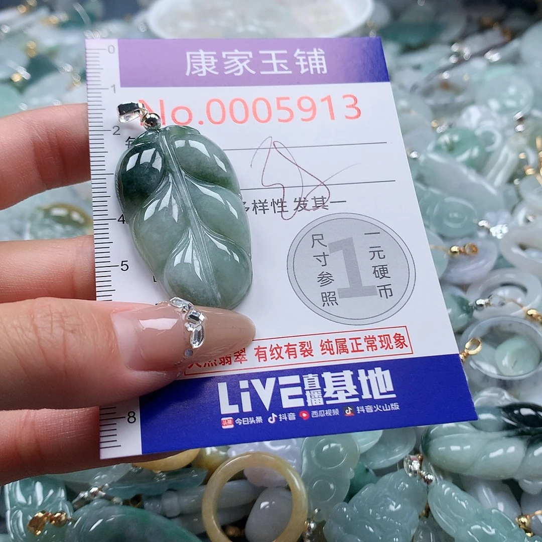 翡翠未镶嵌吊坠(不含链)