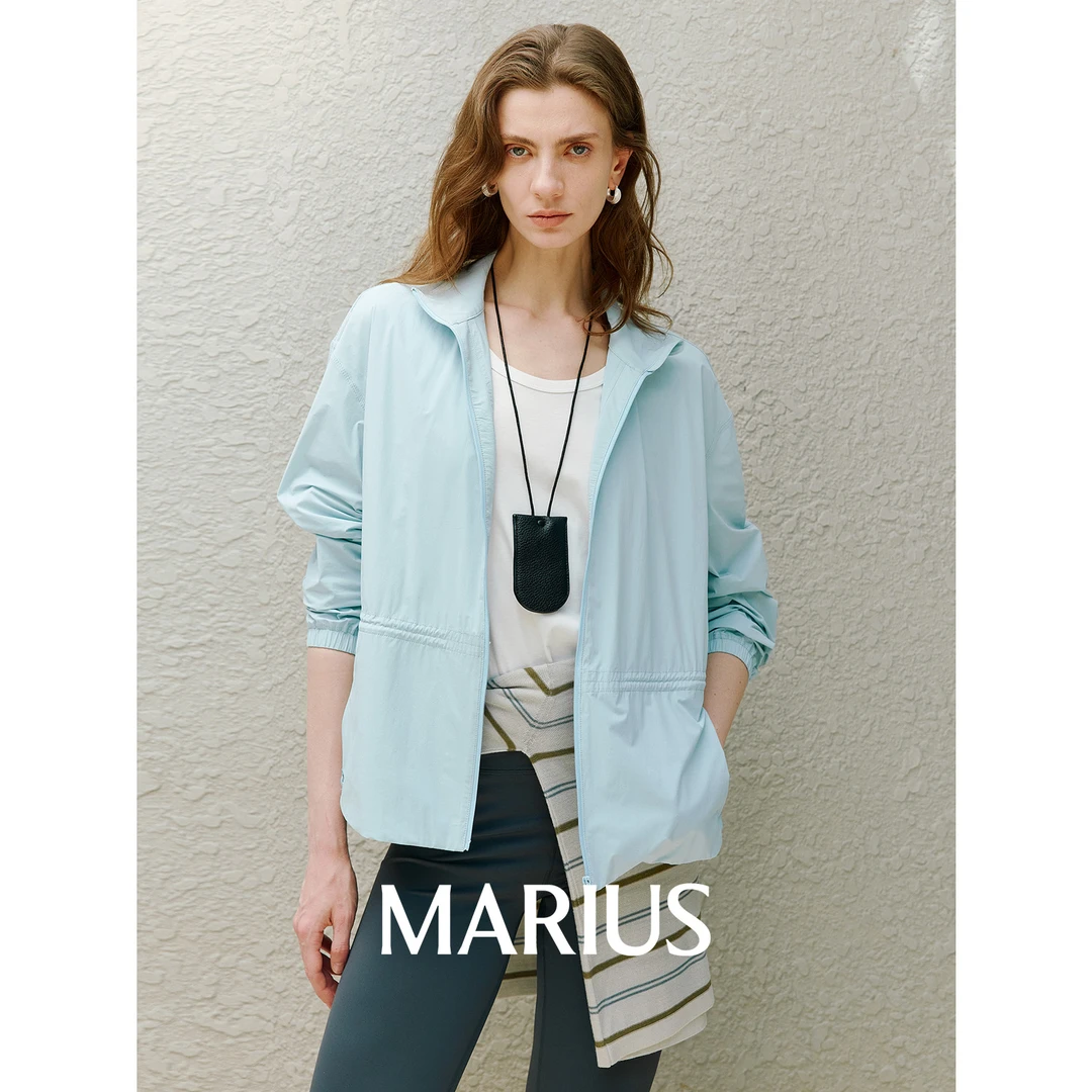 MARIUS"奶皮"UPF50+硬核防晒科技速干轻盈裸感运动抽绳外套