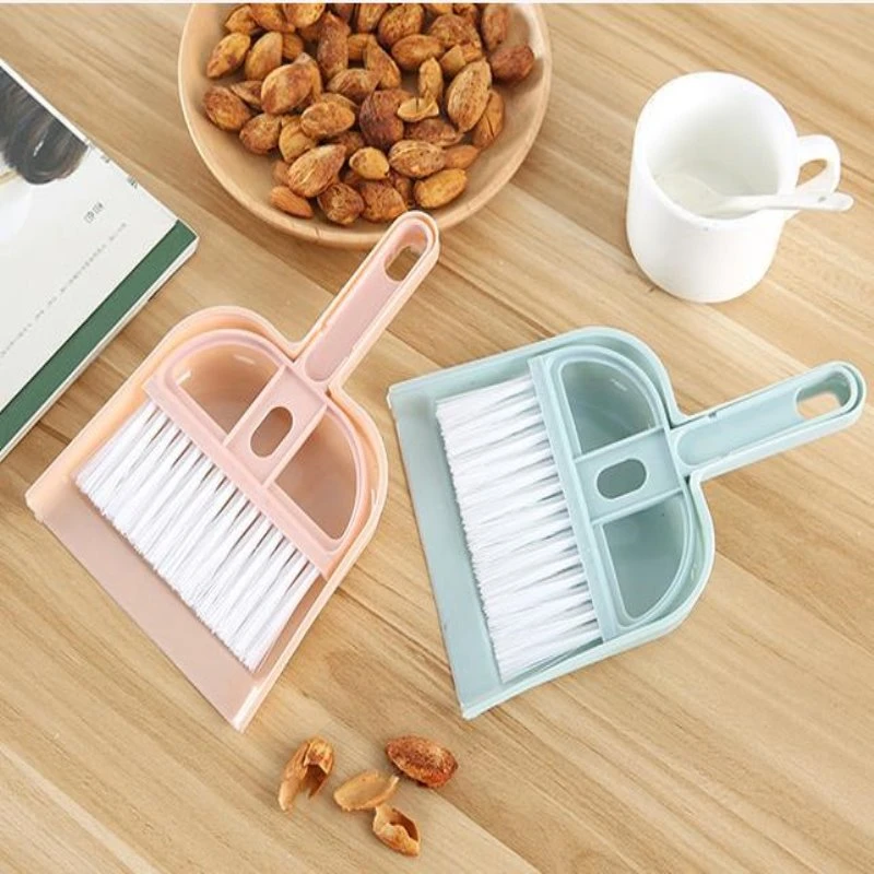 迷你桌面扫清洁刷键盘刷 桌面扫两件套带簸箕小扫把