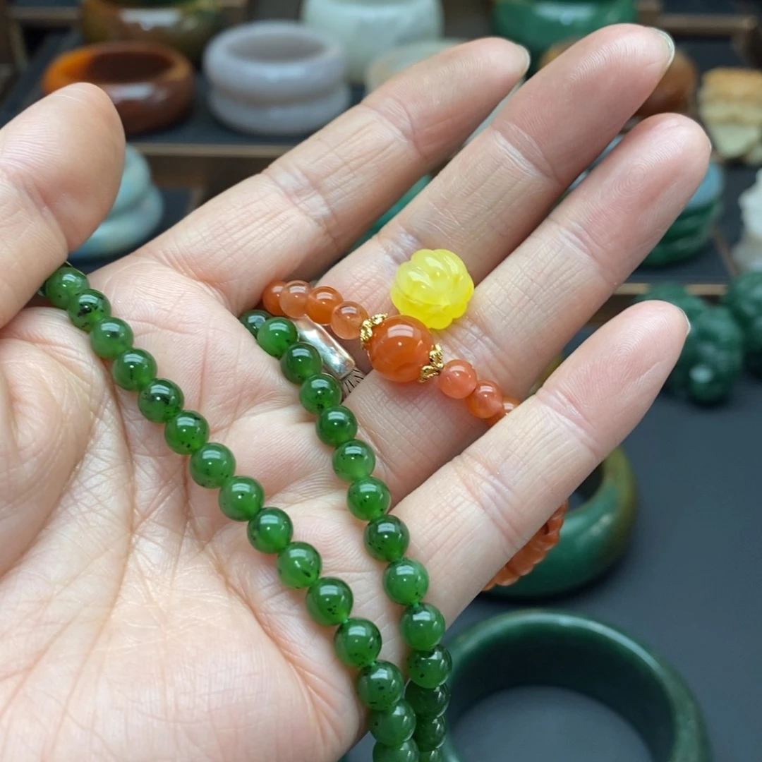 和田玉项链未镶嵌觅***鹿