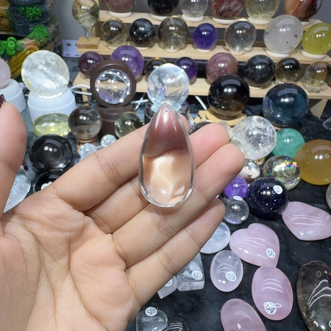 珠宝半成品未镶嵌水晶吊坠