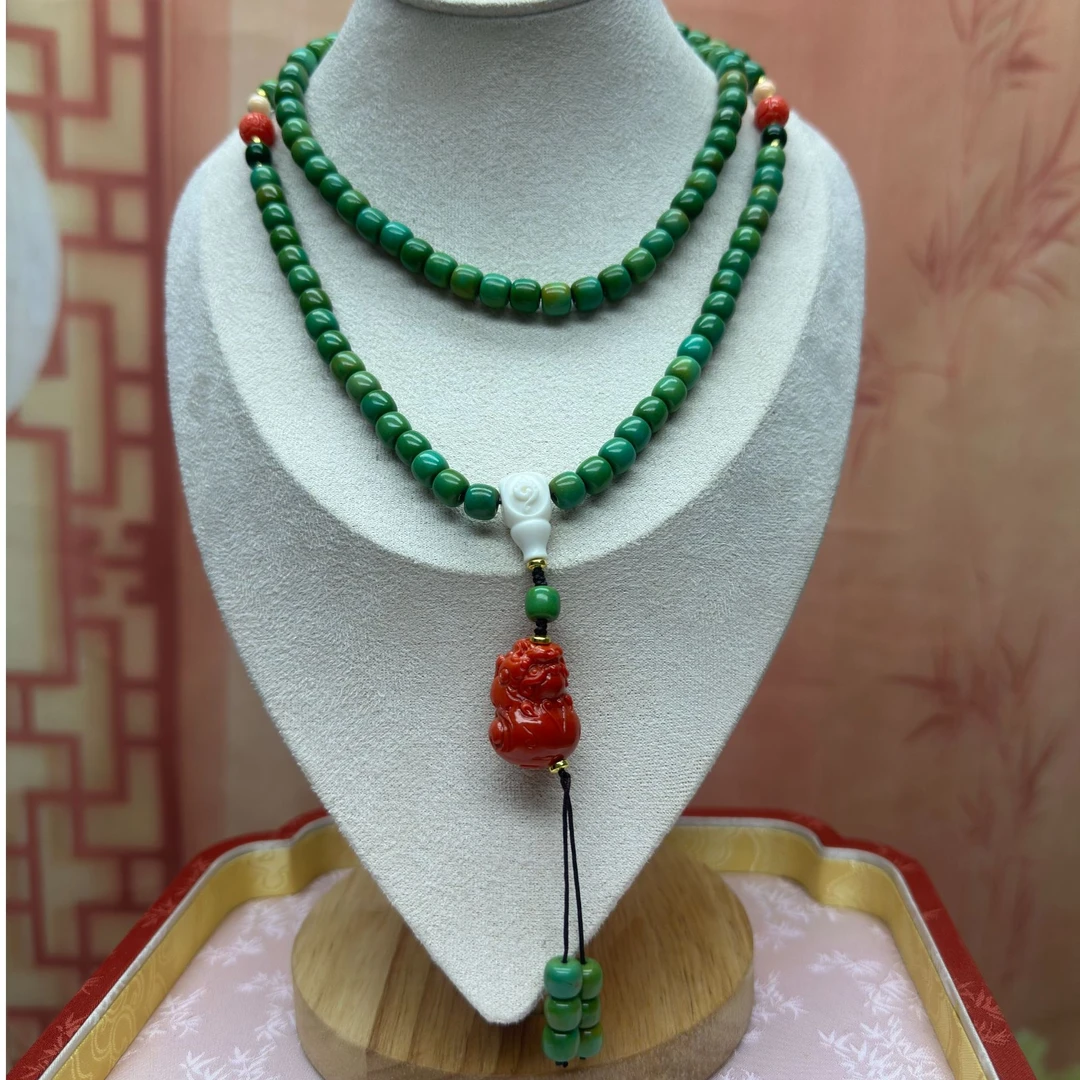 【沐言优选】DIY绿姑娘7.6m加貔貅毛衣链A540