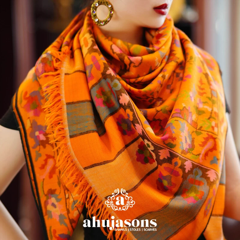 克什米尔pashmina披肩围巾卡尼 135*270 AS02091743