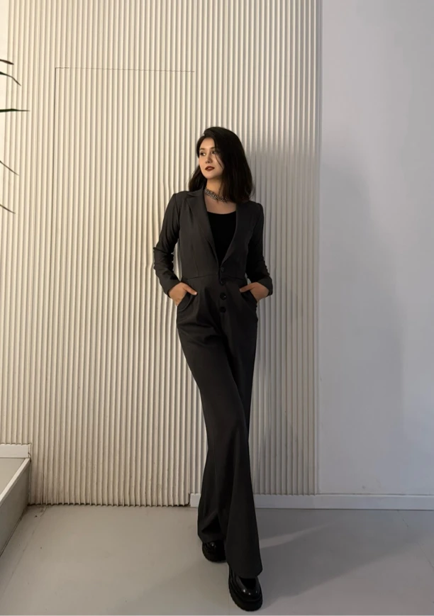 2025新款西装领连体衣