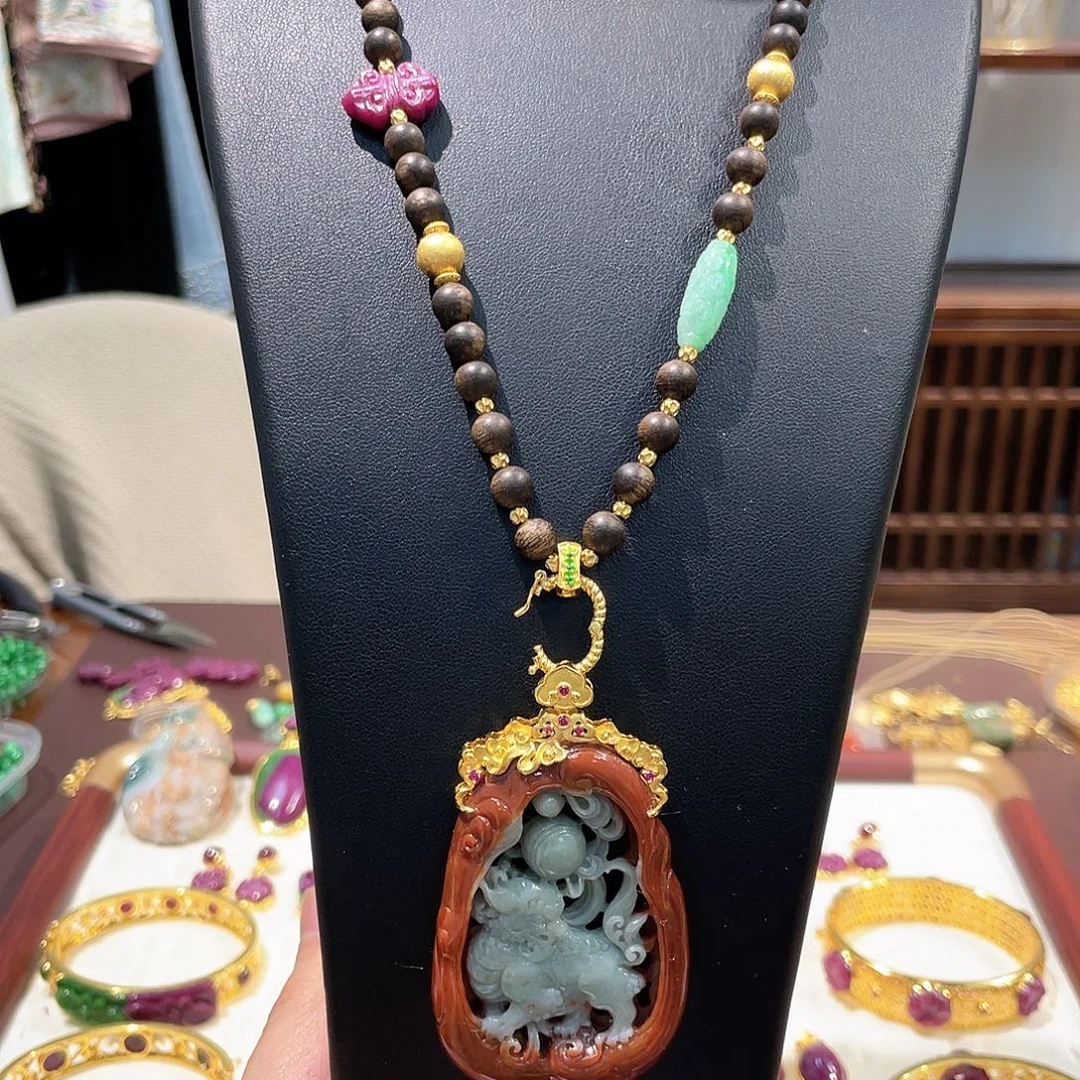 锦纶非金属麒麟吊坠