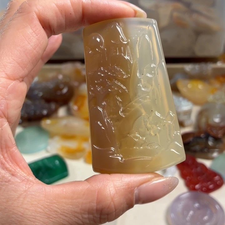 玛瑙/玉髓未镶嵌吊坠(不含链)
