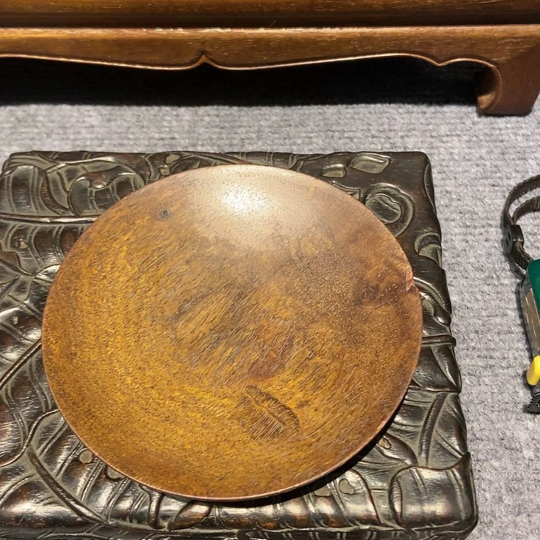 木用****斌黄花梨麦穗纹小盘子