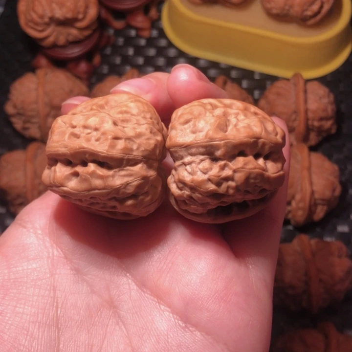 我***车把件文玩核桃蛤蟆