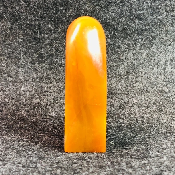 寿山石田黄石老挝石桌面小摆件素章练习章金石篆刻印石章书房摆件