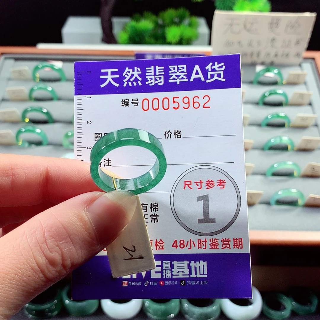 翡翠戒指未镶嵌21号