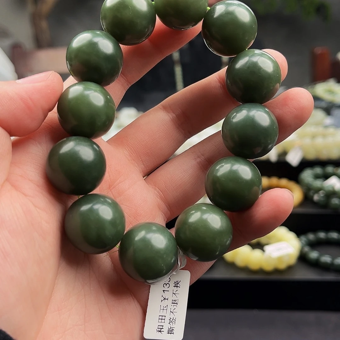 和田玉手串未镶嵌