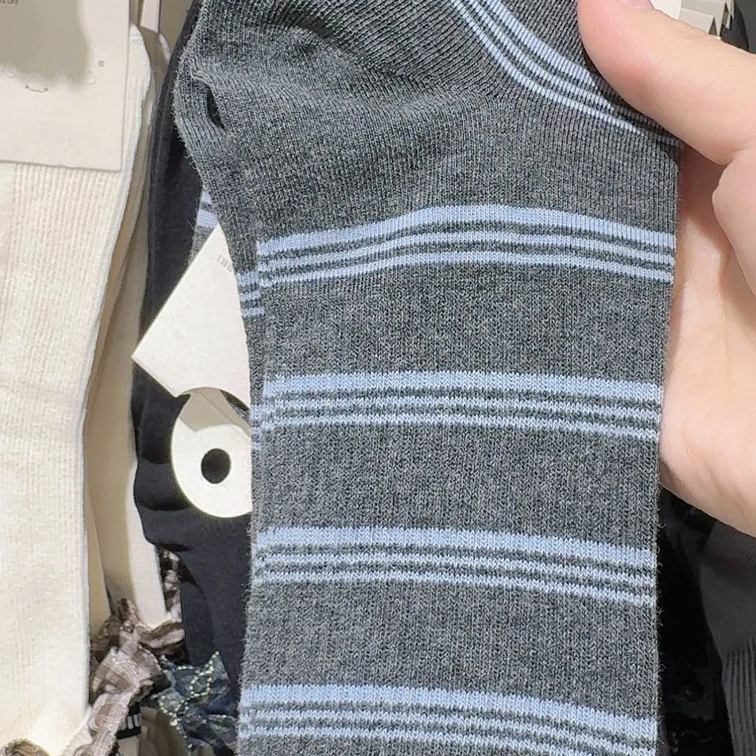 非金属布艺条纹袜