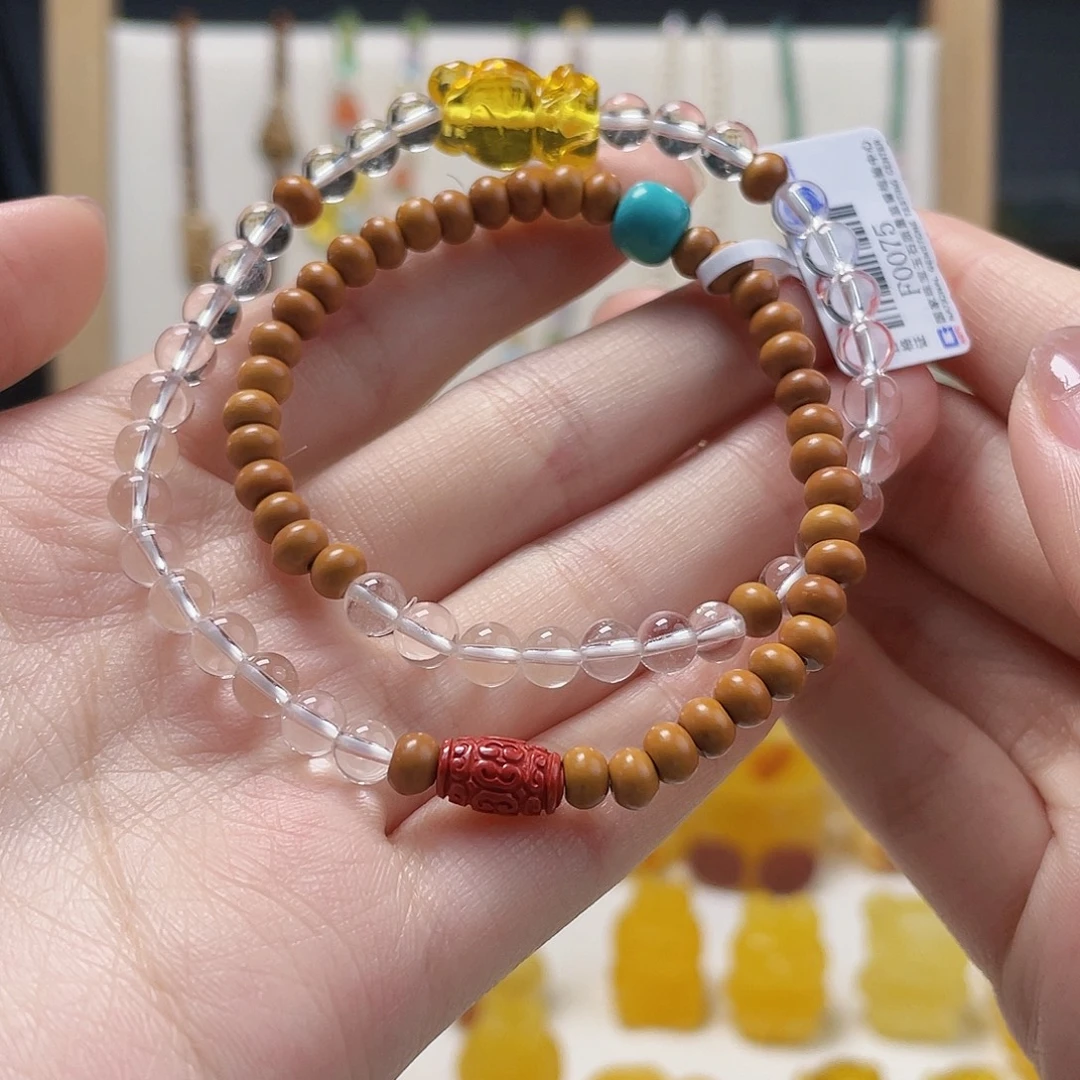 琥珀未镶嵌裸石琥珀手串