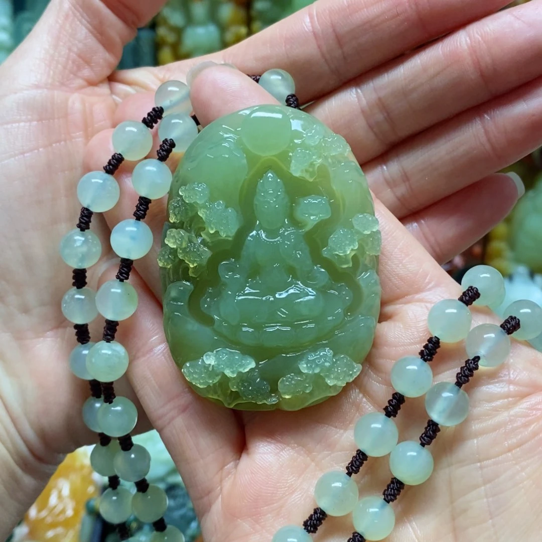 岫玉吊坠(赠链)未镶嵌谭