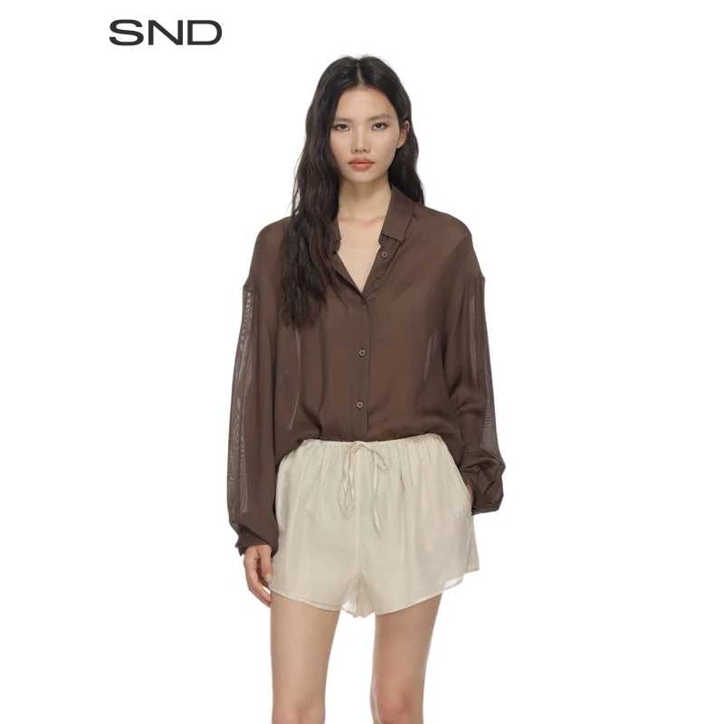 【 HER SENSES 设计师品牌】SND SS25 后背镂空衬衫