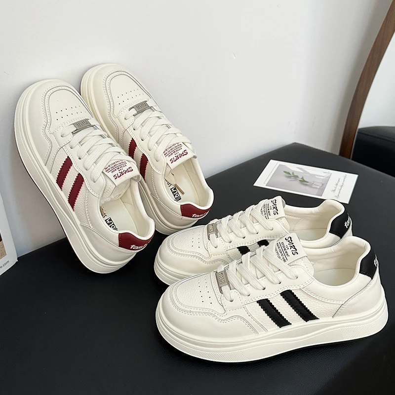 小白鞋素面板鞋休闲板鞋秋季时尚春秋学生