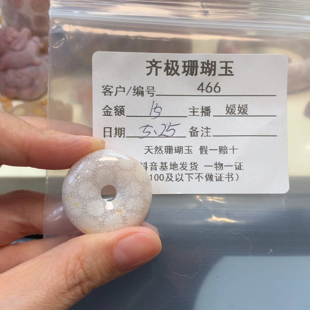 硅化珊瑚（珊瑚玉）未镶嵌颈饰远*