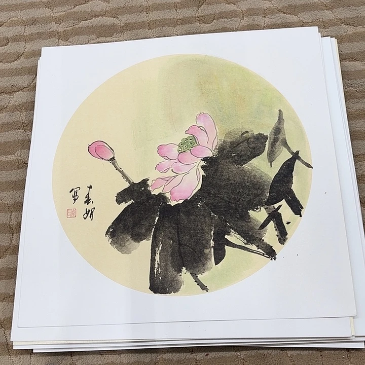 国画花鸟等图案和50.50