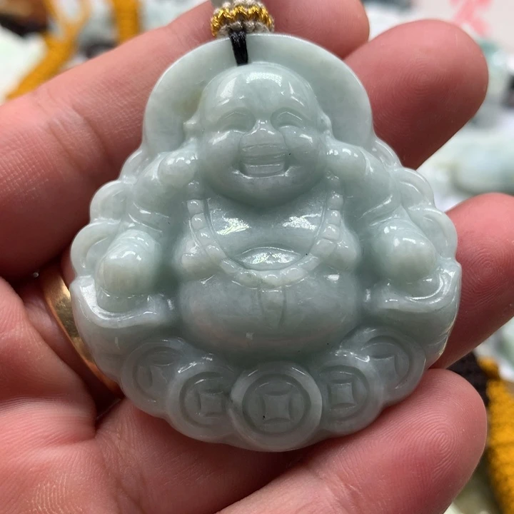 翡翠未镶嵌颈饰保真天然a货翡翠
