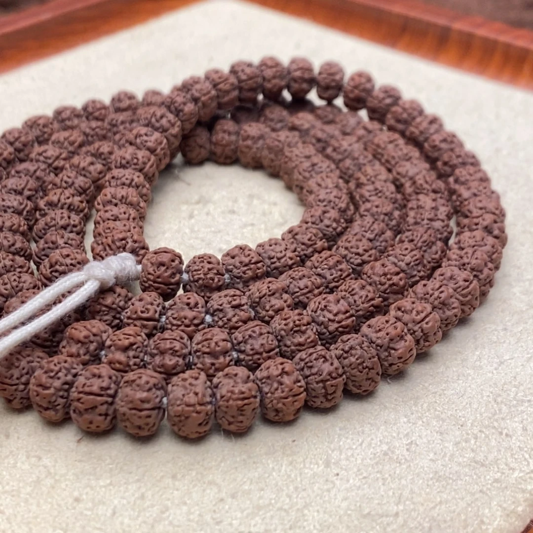 木***常手串金刚菩提平细卡8的108