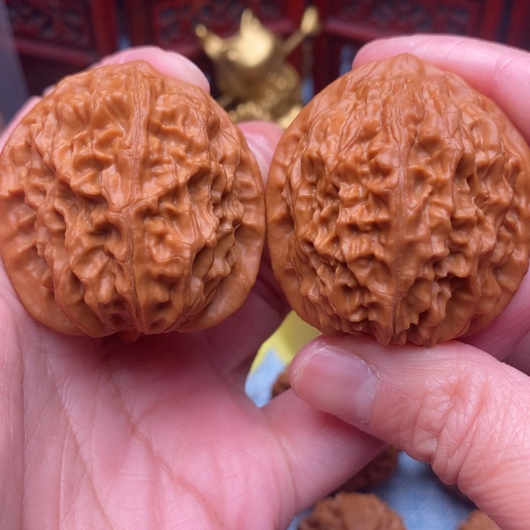 郑***刘文玩核桃把件毕业全品金麒麟40.5尺