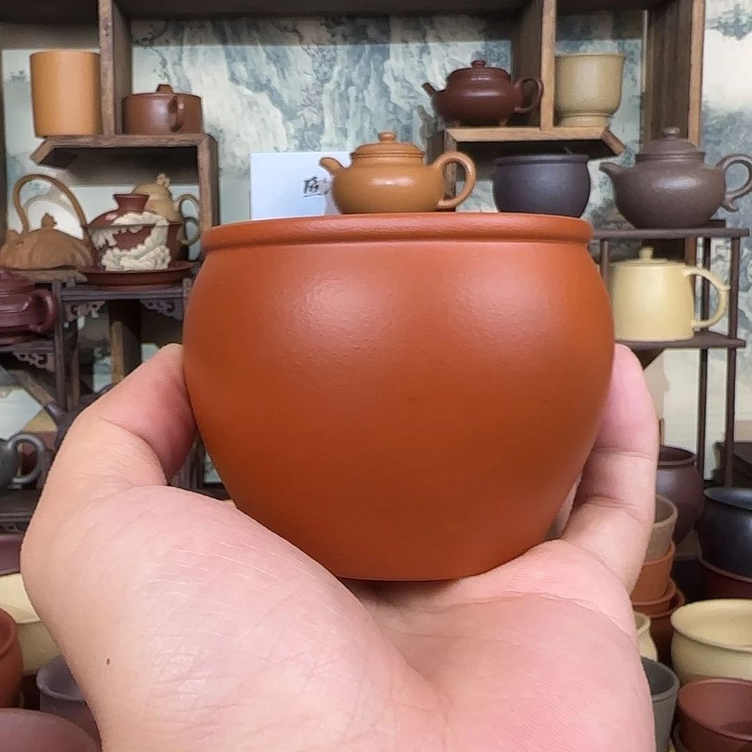 茶杯紫砂宜兴黄龙山原矿主人杯