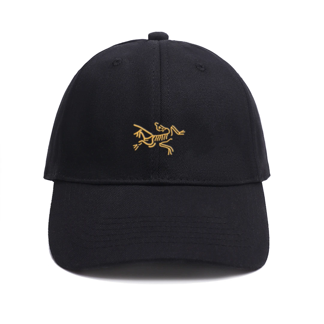 大鸟时尚新款简约刺绣图案棒球帽潮牌男女同款弯檐遮阳软刺绣弯檐