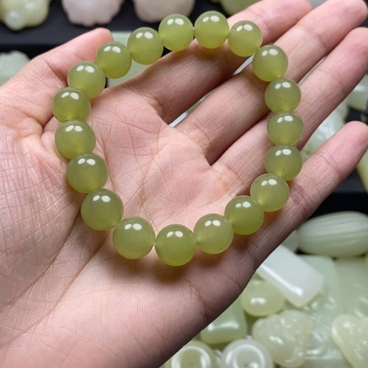 青提葡萄肉色手串10mm