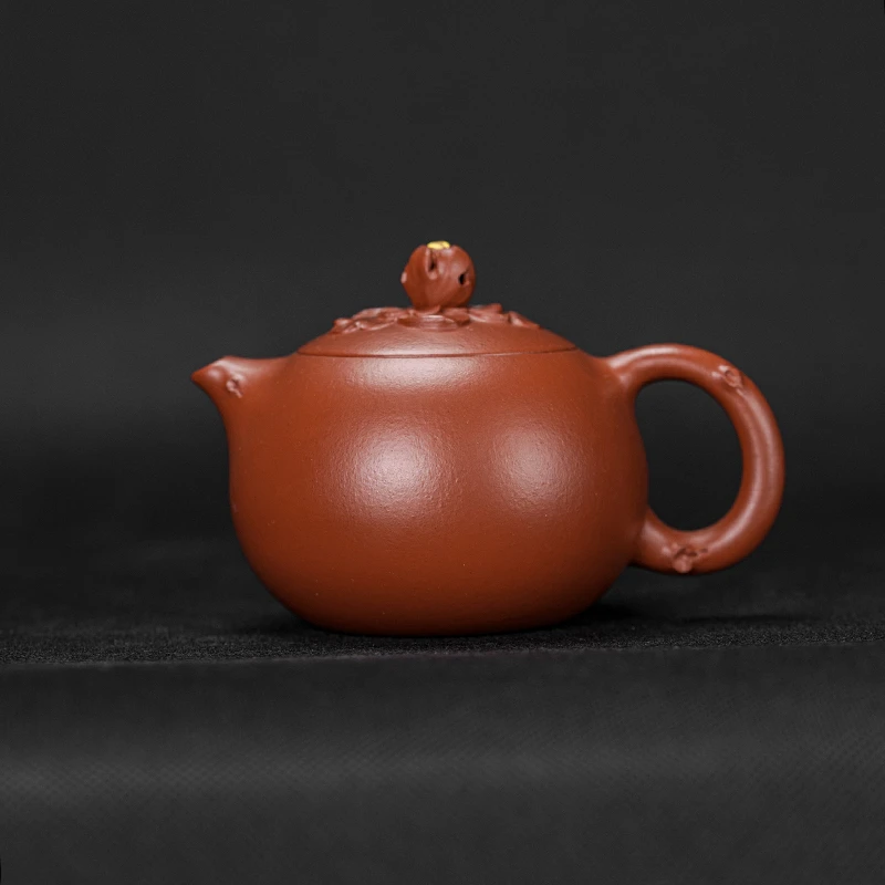 尊享系列【牡丹西施】 原矿朱泥大红袍 150cc 手工制作内推孔紫砂壶