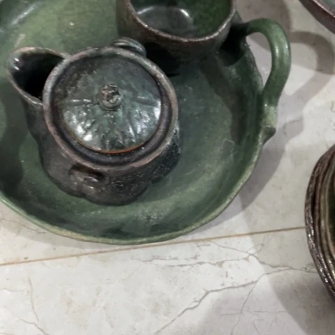 盘熠樹日式手捏餐具茶具