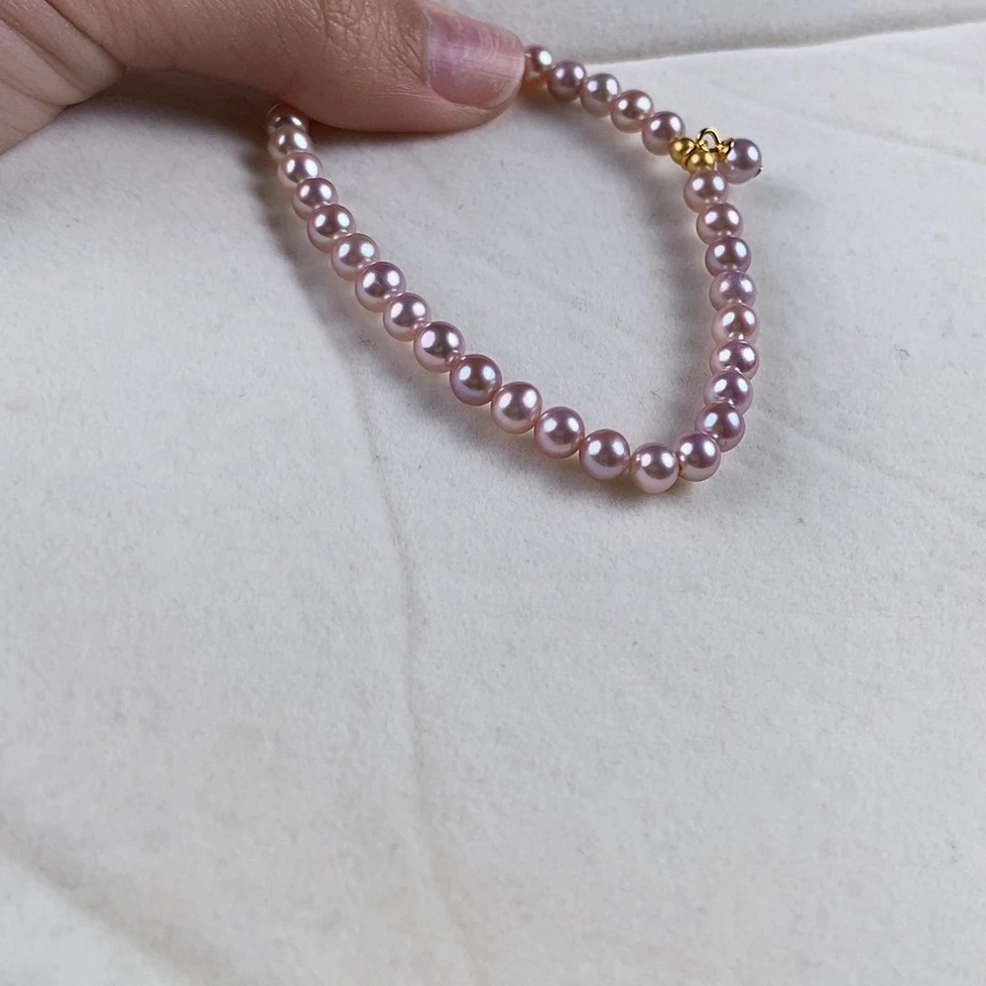 淡水珍珠手绳银S925镶嵌
