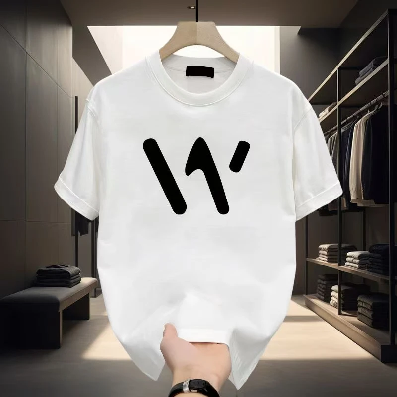 美式痞帅休闲短袖T恤青年男女同款夏季ins潮牌印花宽松圆领上衣服