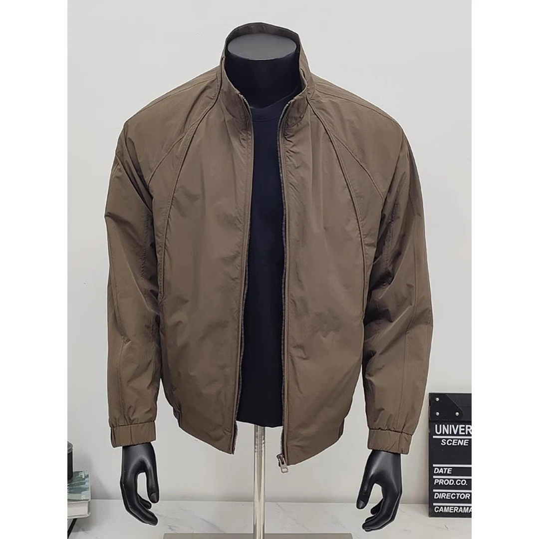 大码男装2-300斤秋季新款美式痞帅立领夹克2025休闲潮牌纯色外套2