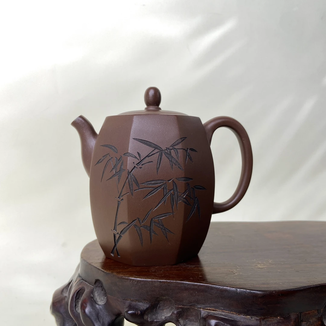 宜兴手工紫砂陶 （储小珍）茶壶GS4271-8