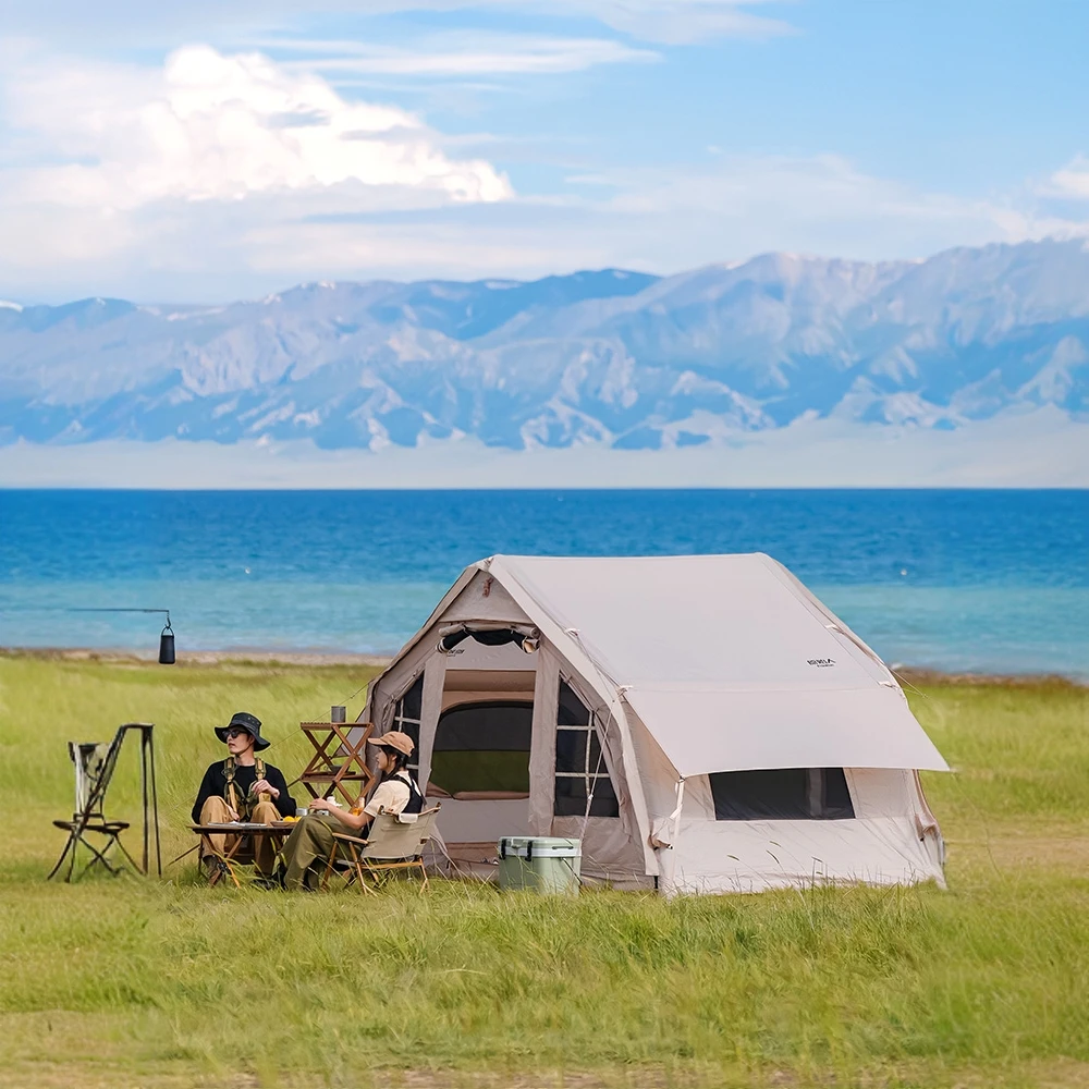 【原始人林栖plus充气帐篷】户外野营便携加厚防雨露营超大保暖帐篷