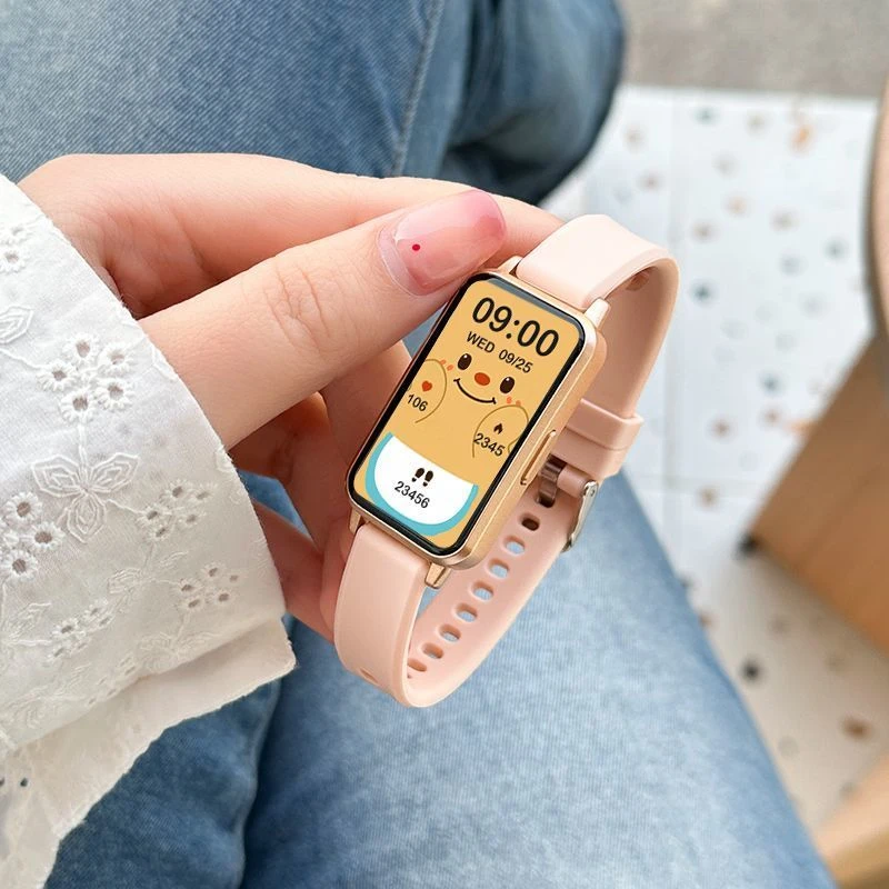 多功能心率血压监测智能运动手环女款小巧简约时尚智能运动手表