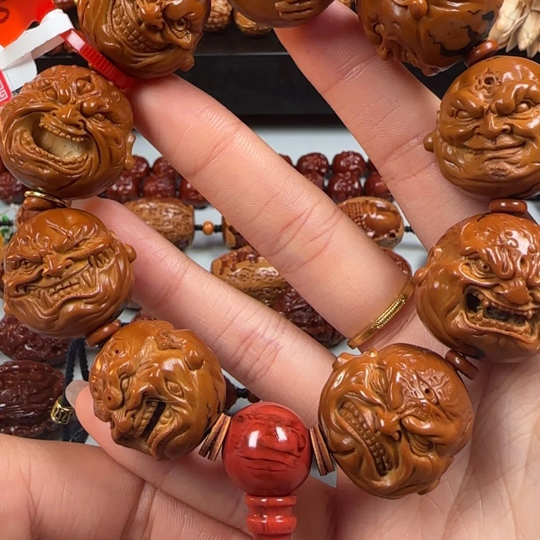 橄榄核手串/手链尺寸2.6油核双面恶僧手串