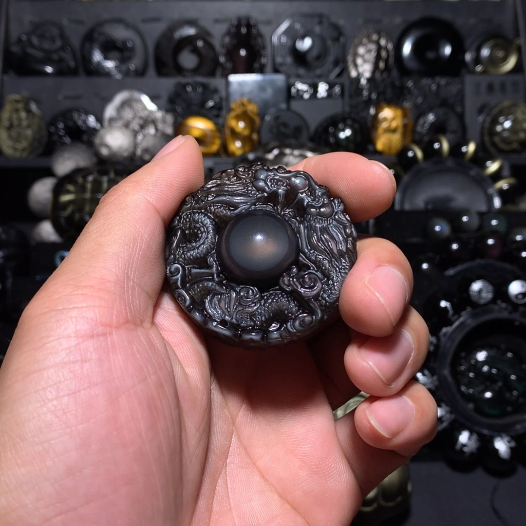 M***s黑曜岩未镶嵌珠宝奇石