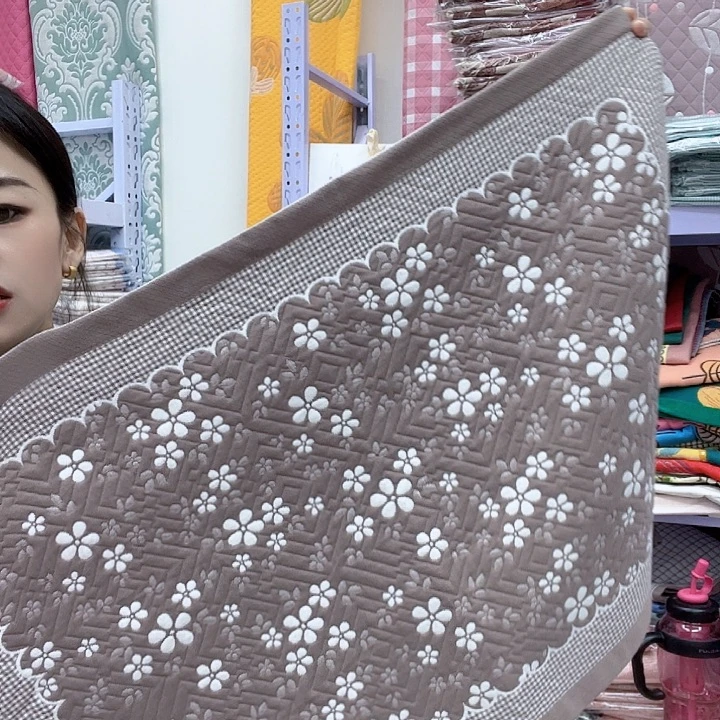 棉咖色雪花纯棉面料