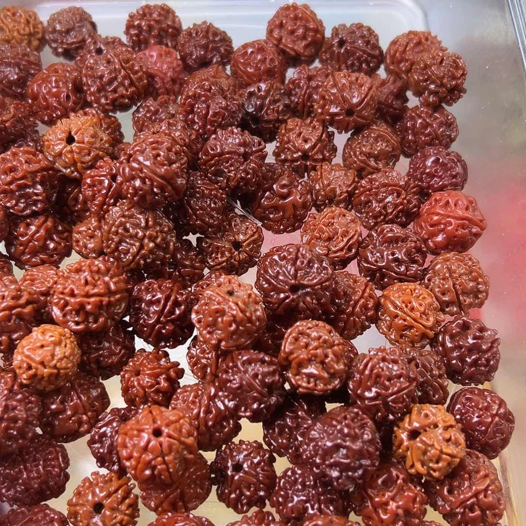 菩提根/象牙果手串微瑕红金刚100颗